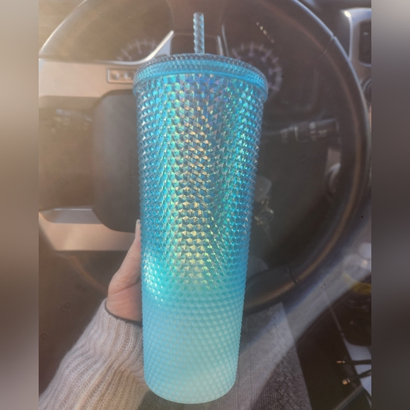 Starbucks Ombre Bling Studded Tumbler Glacier Blue 2023 NWT Venti - Picture 4 of 5